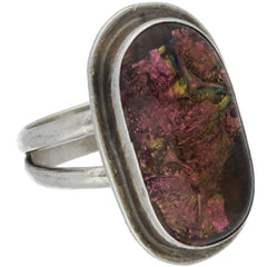 Handmade Dichroic Glass Galaxy Ring - Size 6.5