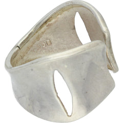 Simple Modern Crevice Cut-Out Ring - Size 9