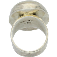 Simple Taxco Oval Silver Ring - Size 6