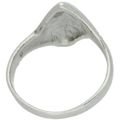 Modern Dome Top Zig Zag Ring - Size 7.5