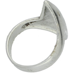 Modern Dome Top Zig Zag Ring - Size 7.5