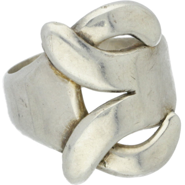 Mexican Modernist Abstract Ring - Size 6.75