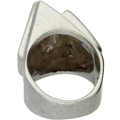 Taxco Modernist Abstract Pinnacle Ring - Size 6.5