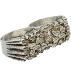 Textured Double Ring - Size 11.5/ 12