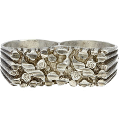 Textured Double Ring - Size 11.5/ 12