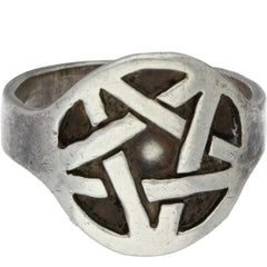 Wiccan Pentacle Ring - Size 11