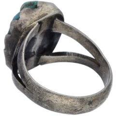 Navajo FJB Turquoise Nugget Ring - Size 5.25