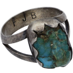 Navajo FJB Turquoise Nugget Ring - Size 5.25