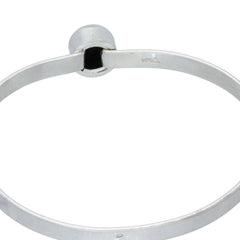 Modernist Teka Round Hematite Clasp Bangle