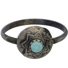 Navajo Dainty Turquoise Ring - Size 6.5