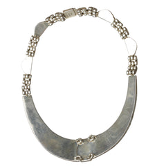 Mother of Pearl Inlay Collar Link Necklace