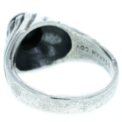 Sarah Coventry Smooth Onyx Ring - Size 7.25