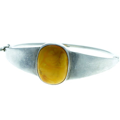 Butterscotch Amber Hinge Bangle