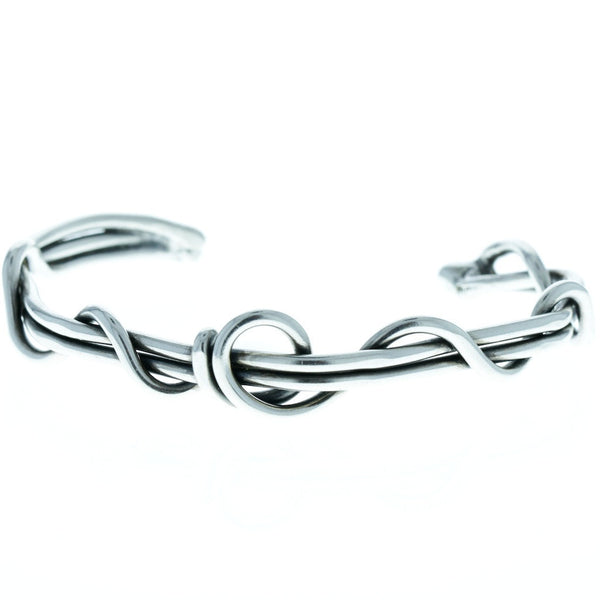 Handmade Curly Wire Cuff Bracelet