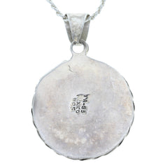 Taxco Round Unakite Pendant Necklace