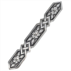 1960s Celtic Floral Bar Brooch