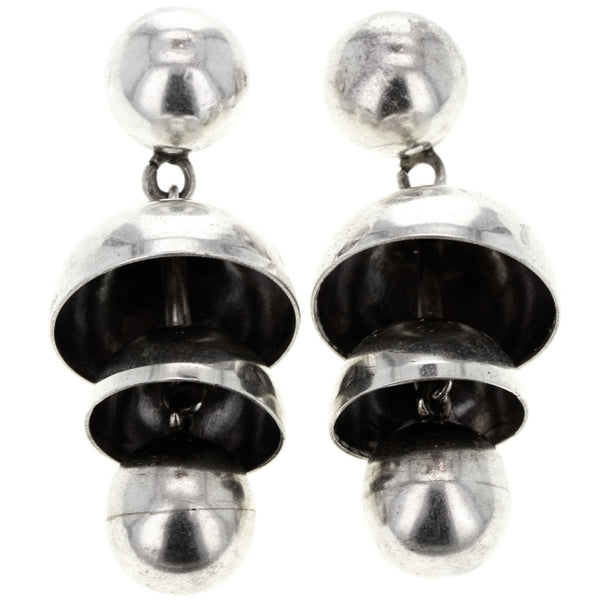 Modernist Taxco Sphere Dangle Earrings