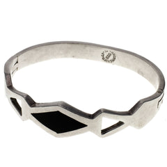 Taxco Onyx Rhombus Bangle Bracelet