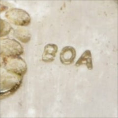 Signed Boa Pyramid Square Top Ring - Size 7.5