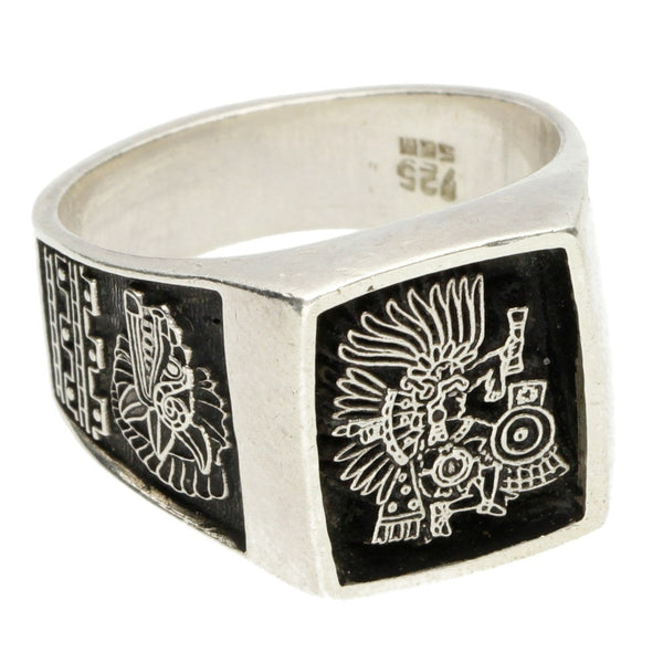 Mexico Aztec Warriors Ring - Size 10.5