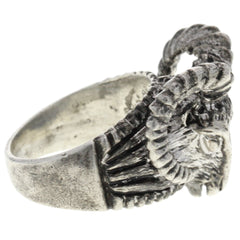 Ram Head Aries Zodiac Ring - Size 7.75