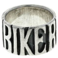 Thick Biker Band Ring - Size 9