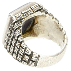 Mexico Sodalite Rectangle Ring - Size 11