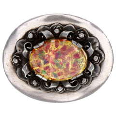 Mexico AAM Flower Foil Art Brooch