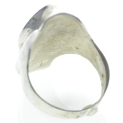 Elongated Modern Wave Ring - Size 8.5