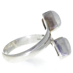 Square Moonstone Wrap-Around Ring - Size 11.25