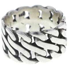 Woven Chain Band Ring - Size 9.25