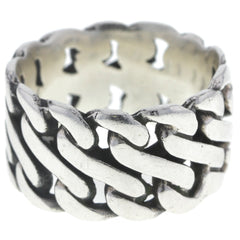 Woven Chain Band Ring - Size 9.25