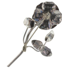 Taxco 3D Rose Brooch