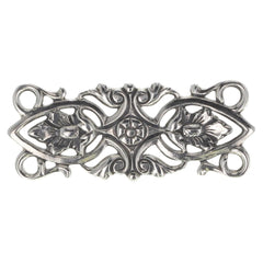 Edwardian Floral Scroll Bar Brooch