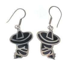 Taxco Enamel Charro Dangle Earrings