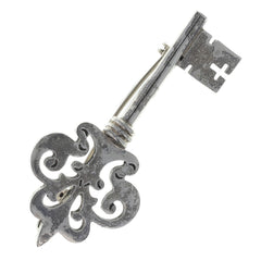 Taxco Skeleton Key Brooch