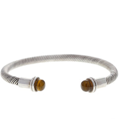 Taxco Smoky Amber Coiled Cuff Bracelet