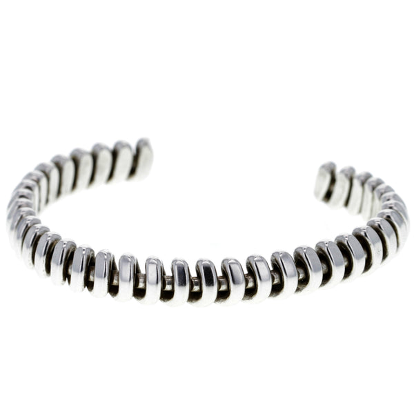 Mexican Modern Vertebrae Coil Cuff Bracelet