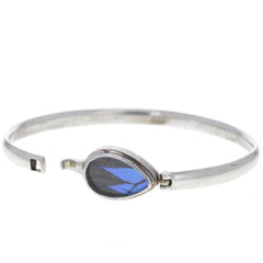 Iridescent Butterfly Wing Hinge Bangle