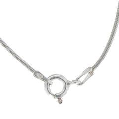 Taxco Modern Blue Topaz Circle Spinner Pendant Necklace