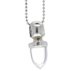 Petite Modern Quartz Crystal Pendant Necklace