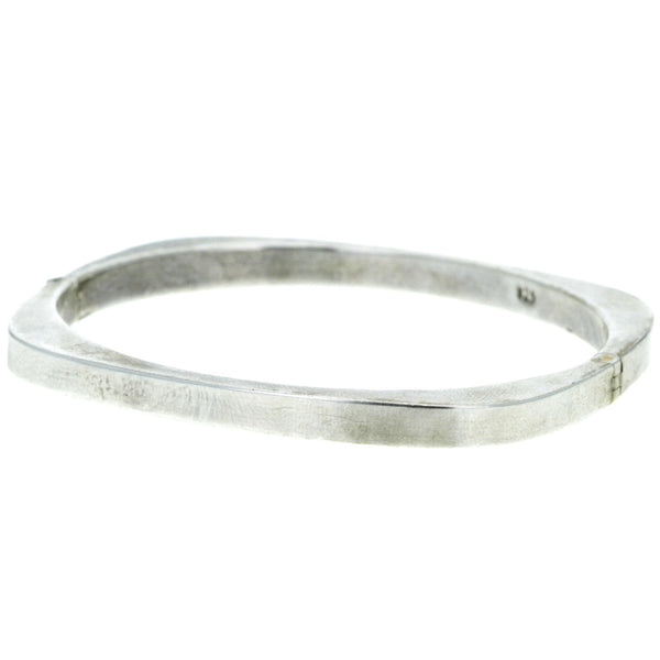 Modern Puffy Square Hinge Bangle