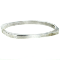 Modern Puffy Square Hinge Bangle