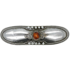 Bali Dotted Amber Bar Brooch