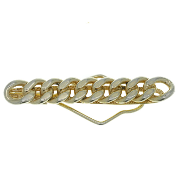 Gold Plate Chain Link Tie Clip