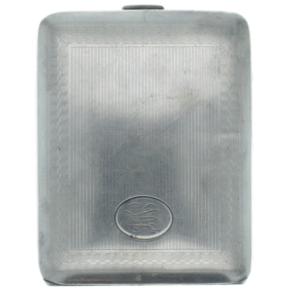 1940s Patterned Monogrammed HN Cigarette Case