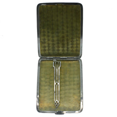 1940s Patterned Monogrammed HN Cigarette Case