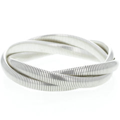 Modern Woven Omega Chain Stretch Bracelet