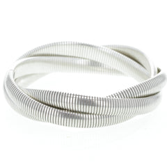 Modern Woven Omega Chain Stretch Bracelet