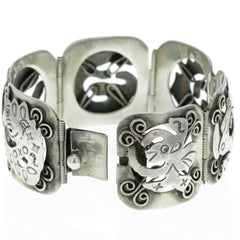 Mexican Aztec Animal Panel Bracelet